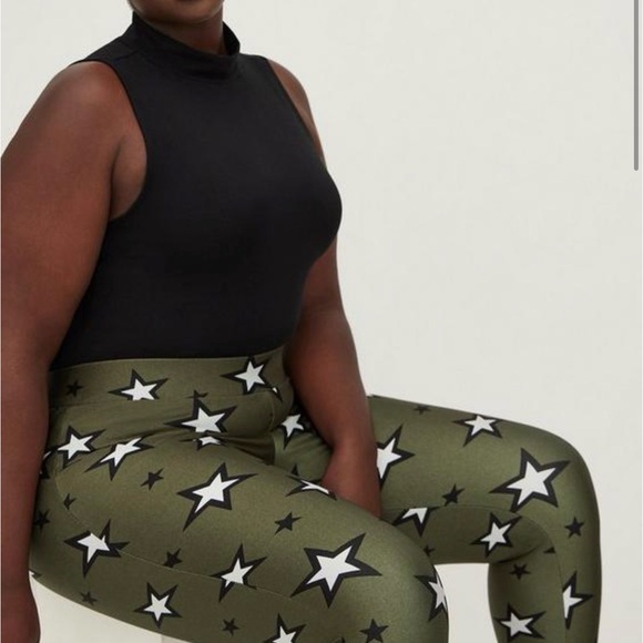 torrid Pants - Torrid Olive Green Star Print Leggings
